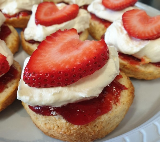 strawberry scones